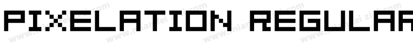 Pixelation Regular字体转换